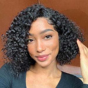 Cut Wigs Remy Hair Full Wig Short Human Hair Bob Wigs With Bangs For Black Women Brazilian Red Color Wigs