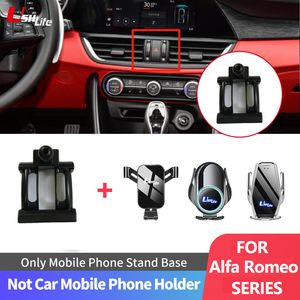 Ushilife Car Phone Holder Stand Dedicated Mount Bracket Base For Alfa Romeo Stelvio SUV Giulia 2017 2018 2019 2020 2021 2022
