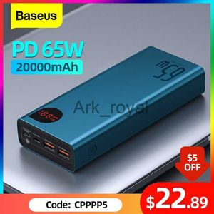 Cell Phone Power Banks Baseus 65W Bank 20000mAh Portable Charging bank Mobile Phone External Battery PD QC 30 Charger 225W Poverbank 20000 J230626