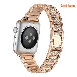 Bling Tasarımları Bilezik Apple Watch Band ile Uyumlu 38/40/41mm 42/44/49mm iWatch Serisi 8/7/6/5/4/3/2/1 SE Elmas Takı Bileklik Kadınlar Kızlar için Yedek Kayış