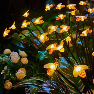 Solar Butterfly Lights 6 8 10 Led Garden Lawn Lamp Outdoor Waterproof Swaying Light For Courtyard Patio Pathway Decoration