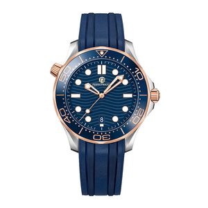 Klasik Business Watch Mens Watch Designer Watch Sapphire Cam 16 Renk Seçeneği 42mm Otomatik Hareket Paslanmaz Çelik Bant derin su geçirmez