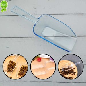 6 adet Mini plastik buz kepçe kürek şeffaf buz küreği şeker tatlı tahıl Bar büfe mutfak Gadget mutfak aracı
