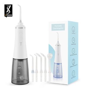 Outro Oral Hygiene ZS Wireless Portable Water Flosser 5 Nozzles 350ML Travel USB Rechargeable Oral Irrigator Dental Teeth Whitening Cleaning 230626