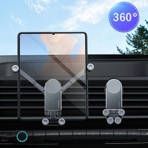 Расширительный автомобильный держатель для телефона для Samsung Galaxy Z Fold 4 3 2 S22 S21 iPhone iPad Mini Car Air Vent Подставка для телефона с автоматическим гравитационным креплением