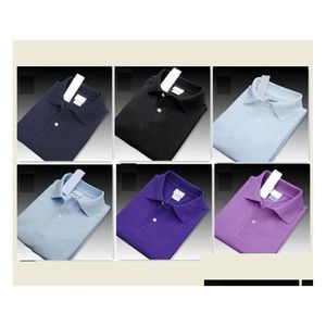 Erkek Polos Tasarımcı Yeni Marka Gömlek Erkekler Yüksek Kaliteli Timsah Nakış Logosu Kısa Kollu Yaz Rahat Pamuklu Gömlek Erkek Damla D Dhchv