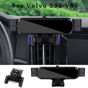 LHD Car Phone Holder Para Volvo V90 S90 2017 2019 2020 2021 Car Styling Bracket GPS Stand Rotatable Support Mobile Accessories