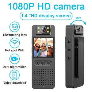 Другие продукты камеры CS06 Mini HD Body 1080P Sports Spot WiFi 14-дюймовый дисплей с инфракрасным рекордером ночного видения Видео 230626