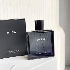 Bleu Parfüm 100 ml Eau De Parfum Toilette Kolonya Erkek Uzun Ömürlü Koku Marka Adam Dökün Homme Parfüm Sprey Ücretsiz Gemi