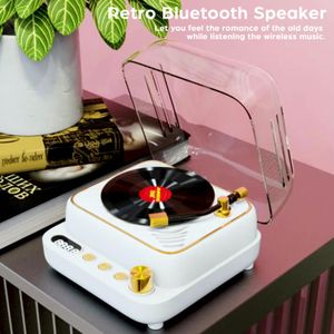 Retro Bluetooth Speaker Vintage Vinyl Record Player Style Portable Wireless Speaker with Bluetooth 5.0 Support TF Card U Disk AUX Old Fashioned Classic