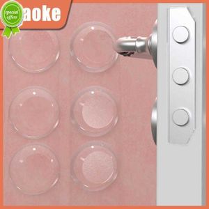 Nova porta mudo rolhas de proteção de parede amortecedor de segurança anti-colisão redondo silicone porta pára protetor de parede transparente