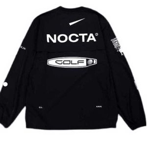 Mens Hoodies Us Versiyon Nocta Golf Co Markalı Draw Nefes Borçlu Hızlı Kurutma Sporları T-Shirt gevşek koşu kıyafetleri