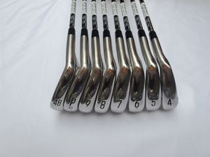 Club Heads Marka Golf Kulüpleri T200 Irons T200 Golf Demir Seti 4-9p/48 R/S Flex Steel/Grafit Mil Baş Kapak 230324