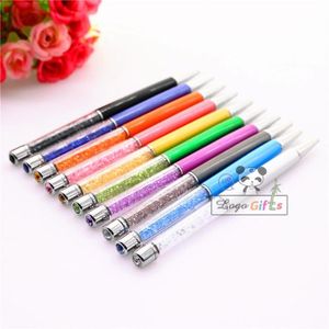 Pen 200pcs Fashion Crystal ручки с бриллиантами 10colors Бесплатная доставка пользовательская печать с вашей компанией /веб -сайтом /электронной почтой