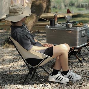 Camp Furniture 2023 Outdoor Camping Klappstuhl Picknick Tragbare Mond Angeln Bank Freizeit Strand Großhandel