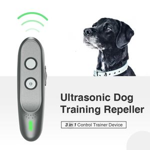 Köpek Tasmaları Kayışlar est Anti havlama Bark Durdurma Yaka Ultrasonik Eğitim Kovucu Köpekler Evcil Hayvan Cihazı 230628