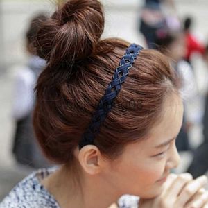 Bandanalar Moda Kadınlar Geniş Mavi Örme Dalga Bandı Saç Çember Saç Aksesuarları Kız Basit Şapkalar Dekorasyon Headdress Yeni Varış x0628