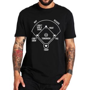 Мужские футболки Who Tonorrow Today T Shirt Funny Baseball Positions Quotes Jpkes Fans Tshirt 100 Cotton Unisex Casual Soft Oneck 230627