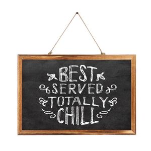 Schermo di rettangolo di rettangolo sospeso di legno Blackboard Chalkboard Wordpad Sign Kids Board