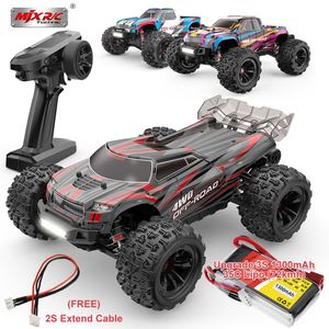 Carro Elétrico/RC MJX Hyper Go 16208 16210 Controle Remoto 2.4G 1/16 Sem Escova RC Hobby Car Veículo 68KMH Alta Velocidade Off-Road Truck 230628