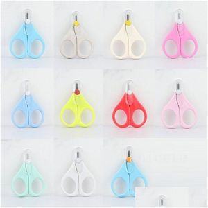 Party Favor Baby Handwork-Scissors Babys Short Mouth Nail-Scissors Kids Nail Clippers Safety Care Ножницы с круглой головкой T9I002072 Dro Dho9Y