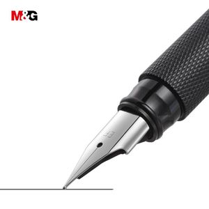 Pens M G Zarif Metal Çeşme Kalemi Metal Hediye Kutusu ile Seti 0.38mm Gül Altın Ofis Okul Kırtasiye Lüks İnce Mürekkep Kalemleri