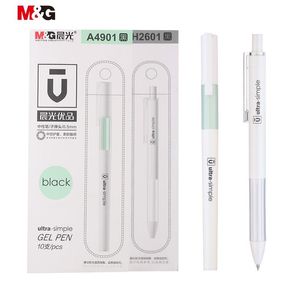 Ручки M G 10pcs/лот воздушная подушка Grip Gel Pen 0,5 мм Super Comfort Refill Black Blue Red Ink Gelpen школьные ручки для написания стационарных