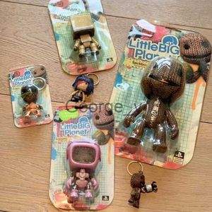 Minifig Little Big Planet Sackboy Аниме Рисунок Подвижные Суставы Фигурку Брелок Подвеска Модель Игрушки Украшения Подарок На День Рождения для Малыша J230629