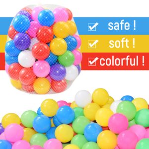 Balon Emniyet Renkli Plastik Kabarcık Okyanus Topları Bebek Çocuk için Su Havuzu Topu Komik Banyo Kabarcık Topu Oyuncak Topları Çukur Çadır Oyuncaklar 230628