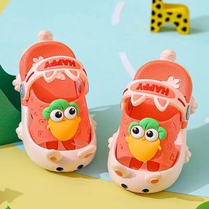 Slipper Children Kids Baby Boys Girls Mules Clogs Summer Croc Garden Beach Slippers Sandals Cave Hole Baby Anti-slip Shoes for Toddlers 230628