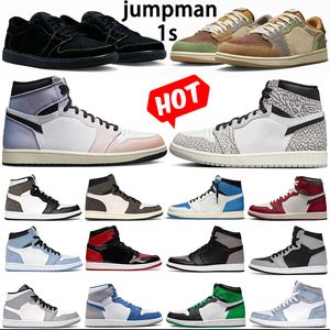 бесплатная доставка обувь с коробкой баскетбольная обувь j1 jumpman 1 1s low high ts sccott voodoos panda черный фантом белый цемент потерянные найденные горизонтальные мокко женские мужские кроссовки