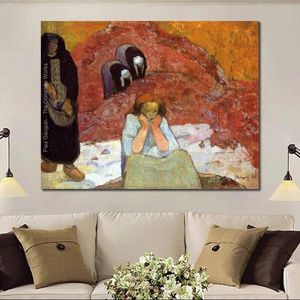 Картины Пола Гогена ручной работы, изображающие урожай винограда в Арле, он же человеческое страдание, пейзаж, холст, искусство для офисного декора стен
