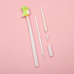 Ручки 12 шт./Оболочные милые милые канцелярские товары Parrot Pens Bird Kawaii Силикагель ручка смешное школьное снабжение свадебное подарочное набор для учителя.