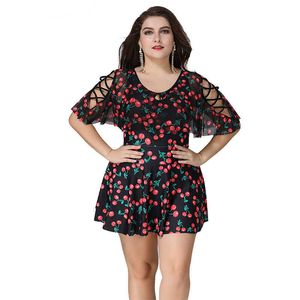 Yüzme kıyafeti Yüzme Elbiseleri Kadın Plus Size Mayo Push Up Mayo Büyük Bedenler Yüzme Suit Yıkananlar May Tankini Set 2020 Baskılı Mayolar HKD230628