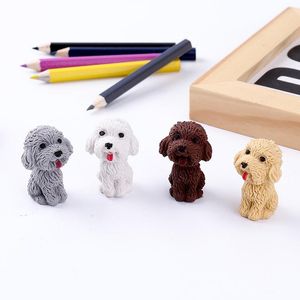 Eraser 36 ПК милый плюшевый щенок ластик мультфильм -симуляция собака может вставить карандаш -ластик детская спортивная премия Каваи, канцелярские товары