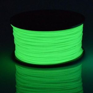 3D baskı parıltısı için karanlık 1.75mm 3D yazıcı filament ışıltılı süblimasyon malzemesinde parlayan tarama TPU