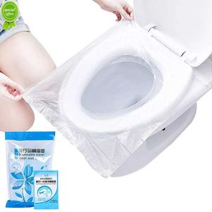 6/50PCS Disposable Biodegradable Toilet Seat Covers, Portable Safety Travel Bathroom Toilet Paper Pad