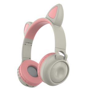 Dizüstü Cep Telefonları Tablet Pad Kulaklık Sevimli Kedi Kulak PinkGaming Kulaklık Hifi bas kulaklıklar