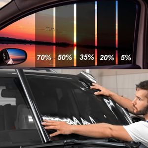 Arabalar için Cam Filmi 8 m Pencere Tonu Filmi Pencere Gizlilik Filmi Isı UV Blok Çizilmeye Dayanıklı Karartma Oto Araç Ön Cam Güneş Gölge Filmi 230629