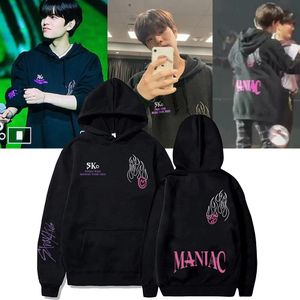 Erkek Hoodies Tişörtü Stray Kids Maniac Skz Dünya Turu Hoodie Kpop Erkekler Kadınlar için Y2K Sudaderas Giysileri 230630