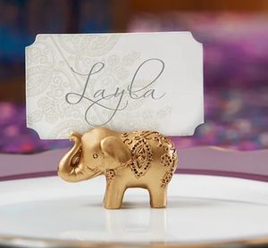 Düğün iyilik parti Şanslı Altın Fil Yeri kartvizitlik masa Dekorasyon C130 yanadır