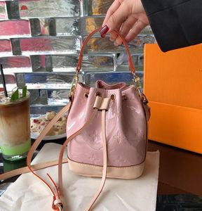 Yeni baskılı ipli kova çanta kadın yaz dış ticaret moda çanta doku niş tek omuz crossbody çanta