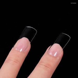 Накладные ногти Утиные лапки Типсы для ногтей Широкие французские акриловые искусственные капли