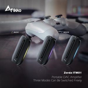 Filmler Ikko Zerda ITM01 USB DAC Switch Oyun Ses Kartı Tip C ila 3,5mm Kulaklık HIFI Audio Amplifikatör PC Kablosu Adaptörü
