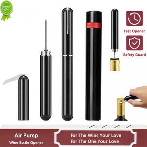 Stainless Steel Air Pressure Wine Opener - Portable Safety Cork Remover with Pin Pump, Effortless Bottle Opening