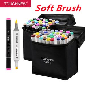 Markers TOUCH Sketching markers Soft brush Marker pen set marker alcoholbased comic drawing animation art supplies 230630