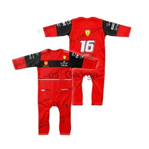 Conjuntos de roupas de algodão para meninos e meninas Creeper F1 75º aniversário 16 Scuderia 55 Novo produto mais vendido 2022 J230630