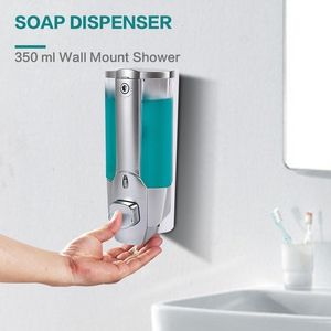 Диспенсер для жидкого мыла 350 мл Дозатор для шампуня для мыла для рук Настенное крепление Диспенсеры для жидкости для душа Контейнеры для ванной комнаты 230629