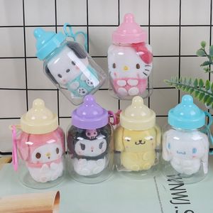 Kuromi Peluş Anahtarlıklar Cinnamoroll Kawaii Karikatür Biberon Bebek Çocuk Çantası Kolye Aksesuarları Oyuncaklar Süslemeleri Kız Hediye LT0068