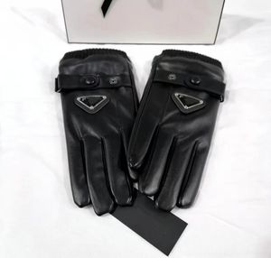 Мужские женские перчатки с пятью пальцами, дизайнерские брендовые перчатки с буквенным принтом, утолщенные согревающие перчатки, зимние спортивные перчатки из чистого хлопка, высокое качество